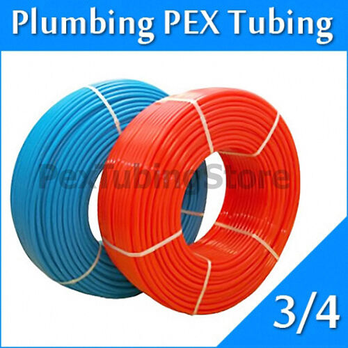 2 rolls 3/4" x 100ft PEX Tubing for Potable Water Combo