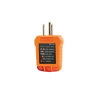 Klein Tools RT110 Receptacle Tester for North American AC Electrical Outlet