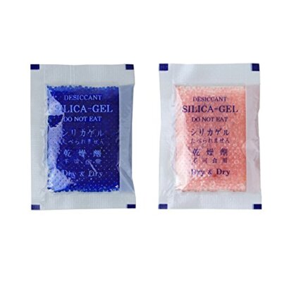 10 Gram 15 Packets Blue IndicatingBlue to Pink Silica Gel Packets Desiccant M...