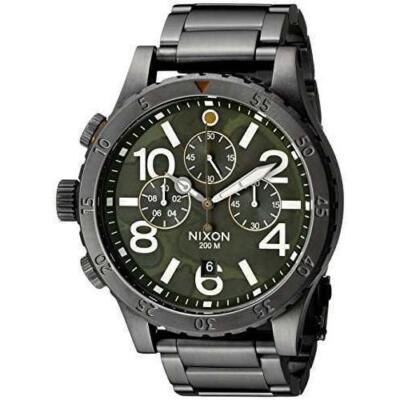 Pre-owned Nixon 48-20 Chrono Quartz Men's Chrono Watch A486-2069