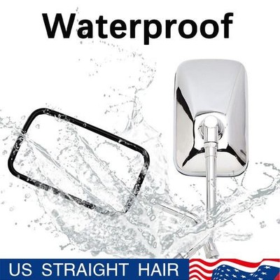 Motorcycle Chrome Rectangle Side Mirrors For Honda CB1000 CB600F CBF1000 NEW