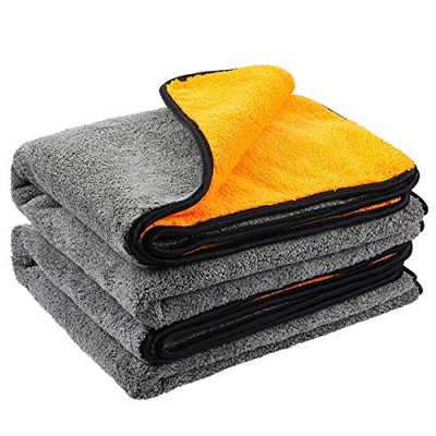MATCC Microfiber Cleaning Cloths 23'' x 35'' Large Car Detailing Towel Lint Free