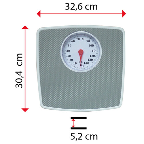 Mechanische Personenwaage bis 150 kg Analoge Personenwaage, Badezimmerwaage