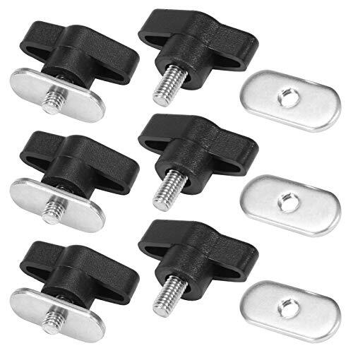 Lixada 6 Sets Kayak Screws Nuts Hardware for Rail Canoe Kayak Track Mounting Sys