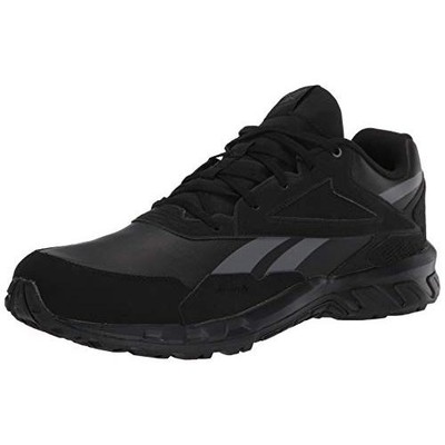 Reebok Men's Ridgerider 5.0 Leather Walking Shoe, Black/Pugry6/Radred