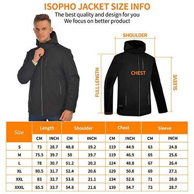ISOPHO ISOPHO BEHEIZBARE JACKE USB LADE HEIZJACKE HERREN DAMEN BEHEIZTE JACKE WASSER...