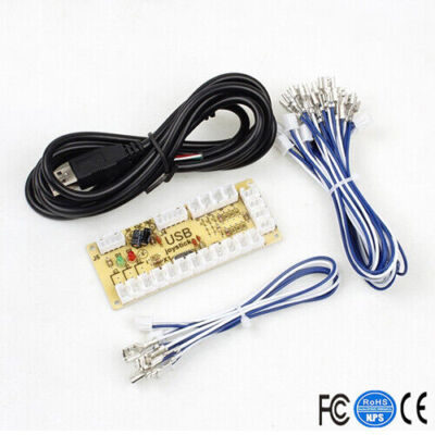 Arcade DIY KIT Top ball SANWA Joystick HAPP Type COIN 2 Player Push Button
