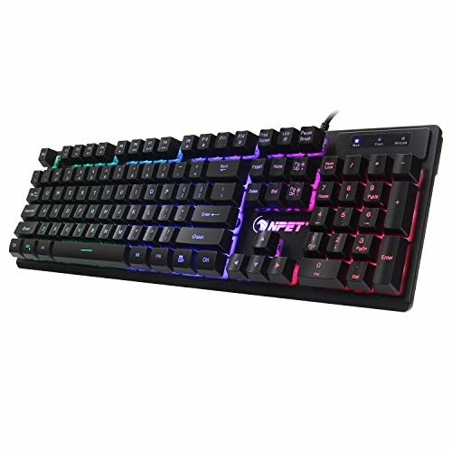 Cheap Mechanical Keyboard Gaming RGB Led Water Resistant K10