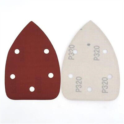 10/50PCS Mouse Detail Sander Sandpaper Hook Loop Sanding Disc Pads 40-2000 Grit
