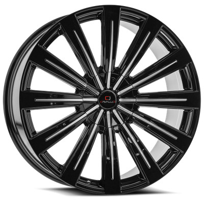 Cavallo 20x8.5 Wheel Gloss Black Machined CLV-49 5x4.5/5x120 +35mm Aluminum Rim