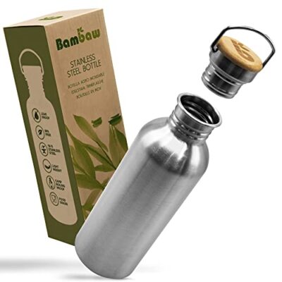 Bambaw Metal Water Travel Bottle Non Insulated Single Wall S
