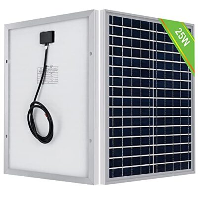 25 Watt 12 Volt Polycrystalline Solar Panel Module Off Grid Charging Rv Boat