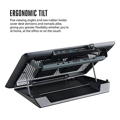MasterNotepal Maker Modular Ergonomic Laptop Cooling Stand with Adjustable Fans