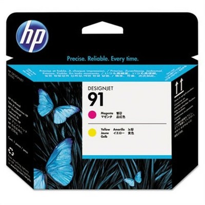HP 91 Original Printhead - Inkjet - Magenta, Yellow - 1 Each