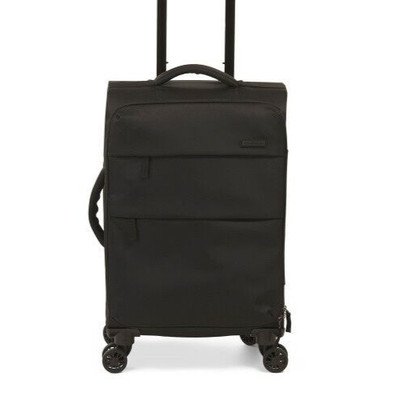 TRAVELERS CHOICE 21in Black Soft Case 8 Wheel Lightweight Carry-on Spinner NWT