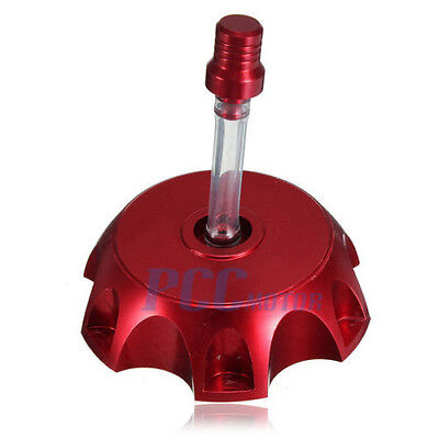 48.5mm RED BILLET ALUM GAS CAP SSR70 SDG110 107 110 125cc PIT DIRT BIKE I GC02