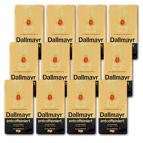 Dallmayr Prodomo Entcoffeiniert 12x500 Gr Bohnen, Preis Inklusive Kaffeesteuer