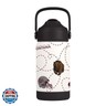 Logo Brands NCAA Montana Grizzlies Mascot Stainless-Steel Kids Bottle -Soft Silicone Mouthpiece, Easy To Carry, Kid-Friendly Design- Great For School and On-The-Go
