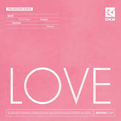 DKB [LOVE] 2nd Mini Album DARK B CD+Foto Buch+Fost Karte+Karte K-POP SEALED