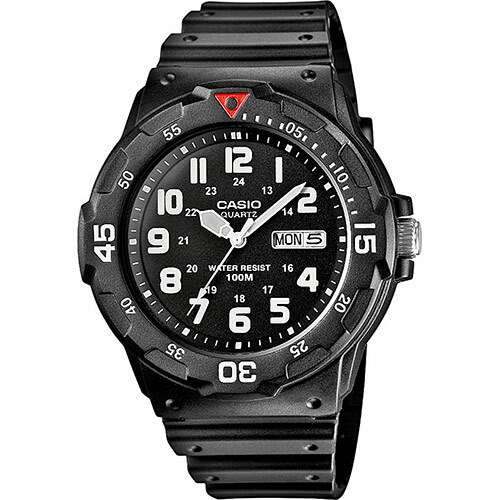 Orologio Da Polso CASIO mrw-200h-1bvdf Analogico Uomo Sportivo Nero Bianco lac