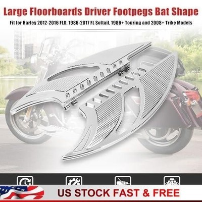 ✅️Chrome Driver Floorboards Foot Rests Fit For Softail Convertible CVO  2010