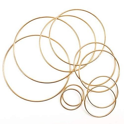 10pcs 5 Size Dream Catcher Rings Metal Hoops Macrame Ring High Quality Durable