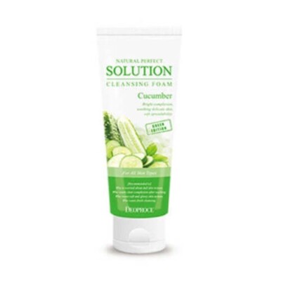 Deoproce Natural Perfect Solution Cleansing Foam Cucumber 170g