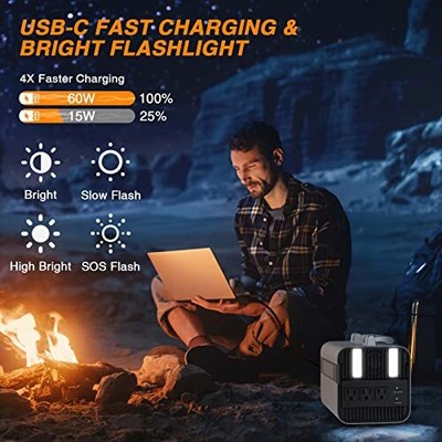 600W Solar Power Station 577WH Battery Backup Solar Generator Emergency Supply