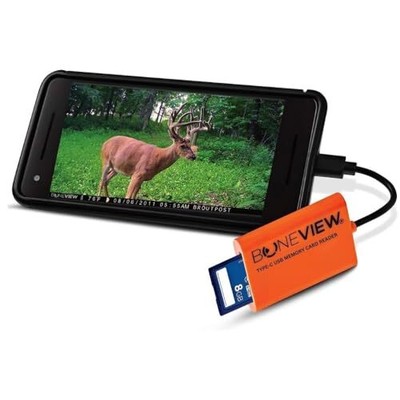 BoneView Trail Camera Viewer SD Card Reader - Type-C & Micro USB Android Phones