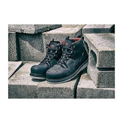 Pre-owned Avenger Men's 6-inch Wedge Carbon Toe Waterproof Work Boots Black - A7502