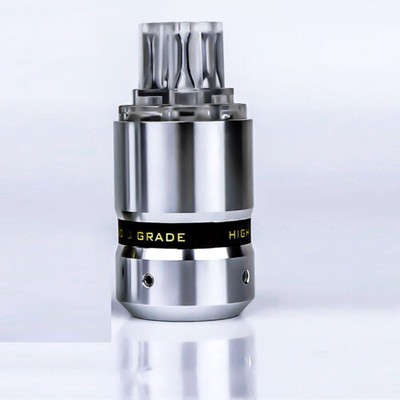 Rhodium Plated Power Cable Connector EU Schuko AC IEC-C13 Plug for DIY HiFi