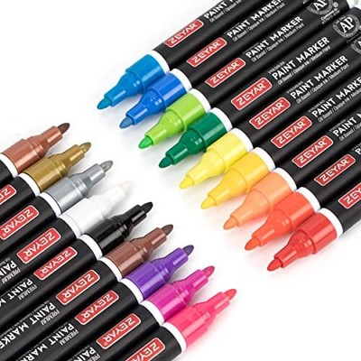 For Rock Painting Medium Point Waterproof Ink 18 Colo...