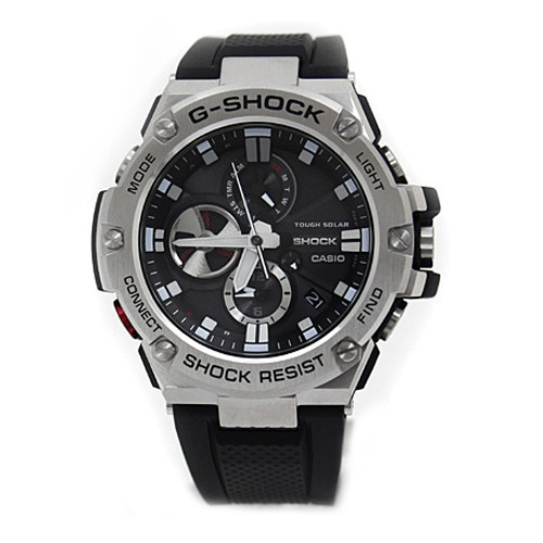 Pre-owned G-shock Casio  Gst-b100-1ajf G-steel Bluetooth Ios Android Solar Gst-b100-1a