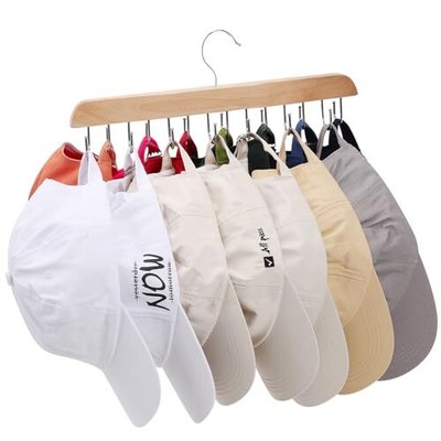 Rack For Baseball Hat Storage Organizer With 14 Hat Hooks Fo