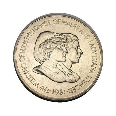 elf falkland islands 50 pence 1981 charles diana