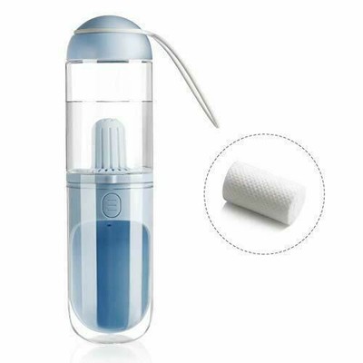 Hunde Wasserflasche Tragbare Hunde Trinkflasche Mobiler Hundenapf Blau
