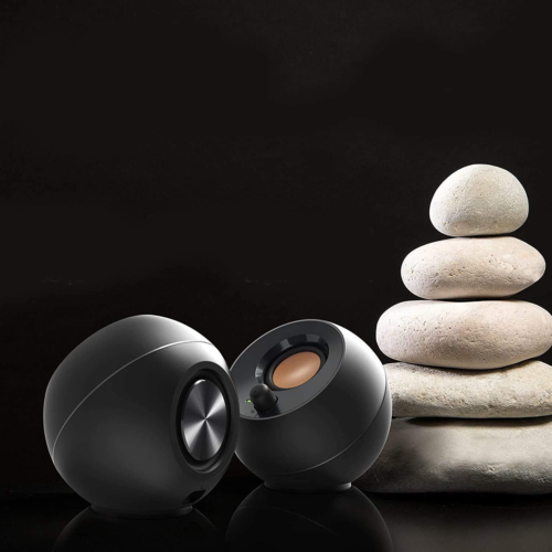 Creative Pebble 2.0 USB-Powered Desktop Speakers with Far-Field Drivers Black