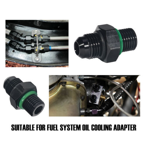 6AN-1/4NPS Transmission Oil Cooler Adapter Fitting For GM TH350 400 4L60E 4L70E