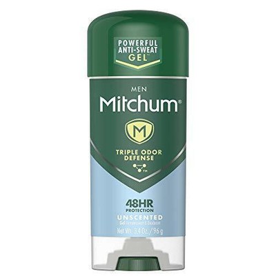 Mitchum Antiperspirant Deodorant Stick for Men, Triple Odor Defense Gel, 48 Hr