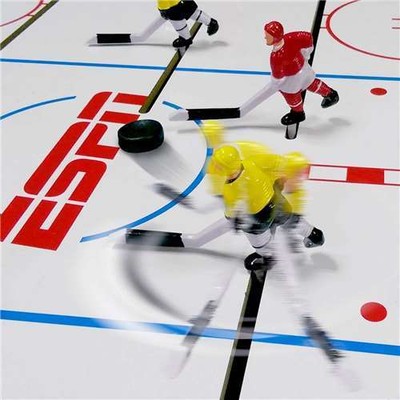 ESPN 2-Player Premium Dome Bubble Hockey Table w/ LED Scoring System (Open Box)