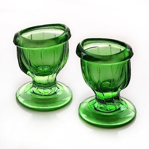 - Glass Eye Wash Cup Set of 2Keep Your Eyes Clean and Healthy with Storage Cont