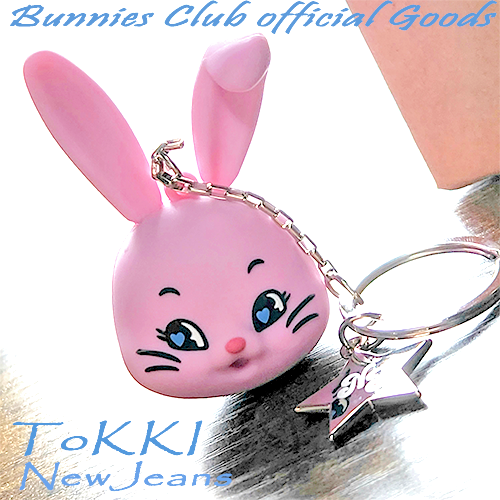 【新品】 BUNNIES CLUB TOKKI KEYRING 2点 NewJeans Bunnies club 2024 Official Tokki Keyring Pink NJ