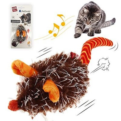 Interactive Cat Toy Moving Mouse Automatic Cat Toy Mice Electronic with Furry T