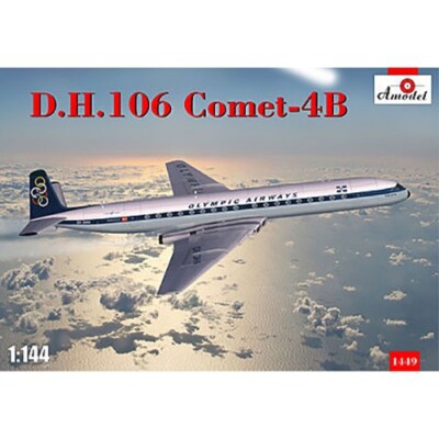 D.H. 106 Comet-4B 'Olympic airways' Amodel 1449 Plastic model airplane kit 1:144