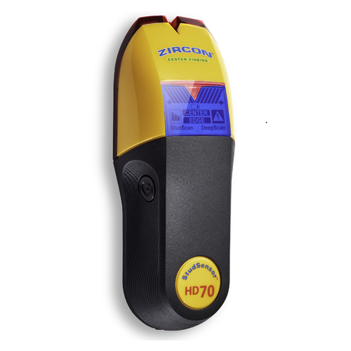 Zircon StudSensor HD70 Stud Finder Deep Scan 1 1/2 in (38mm) Fast Finder
