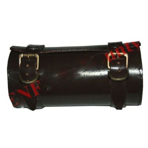 Vintage Brown Leather Tool Bag Roll With M Logo Engraving Customised 