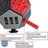 WCZCBOYA 12 Sided Cube Toys,Fidget Dodecagon Toys Relief Stress,Autism Anxiety Depression for Kids and Adults (Red, Normal A4)