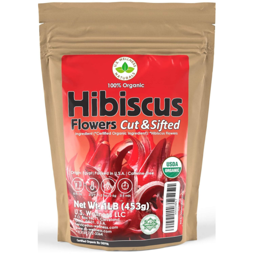 1lb (16oz) 100% Certified Organic Flowers Herbal Tea...