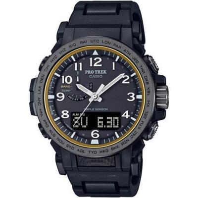 Pre-owned Casio Pro Trek Prw-51fc-1jf Black Climber Line Composite Band Solar Men Watch