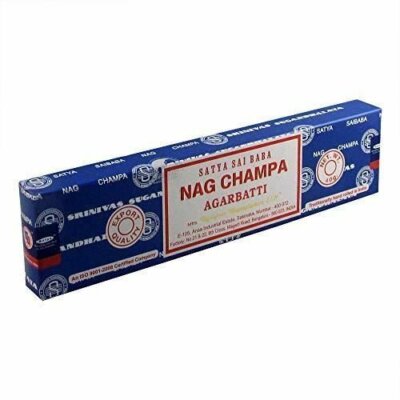 Satya Sai Baba Nag Champa Agarbatti Pack of 12 Incense Sticks Boxes 40gms Each S
